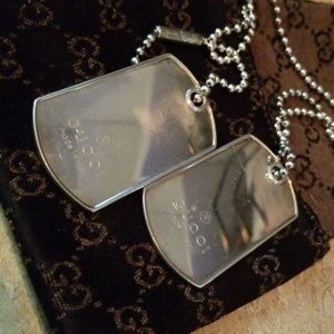 Authentic Gucci dog tags